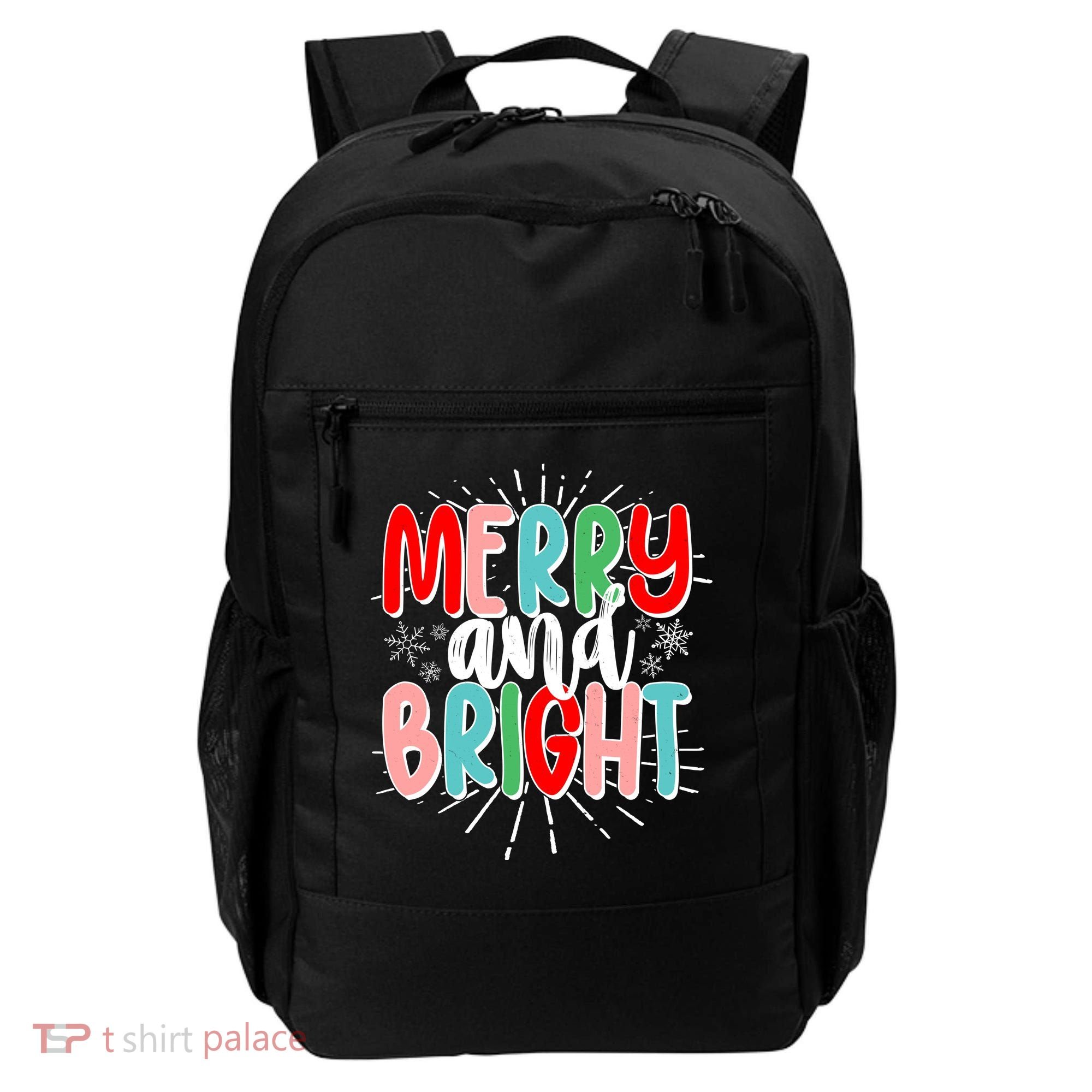 Cute Christmas Merry And Bright Backpack