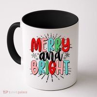 Cute Christmas Merry And Bright Coffee Mug thumb 0