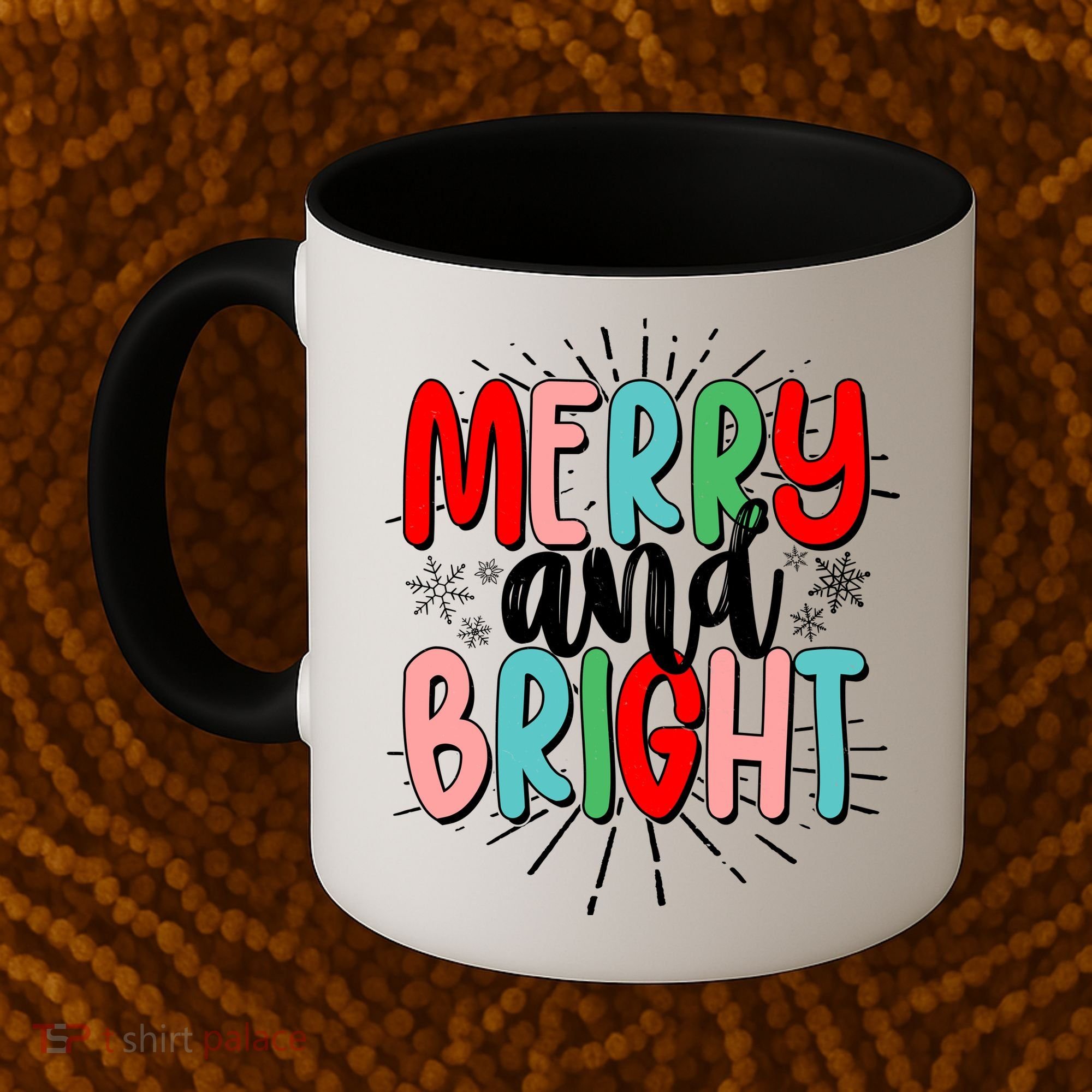Cute Christmas Merry And Bright Coffee Mug