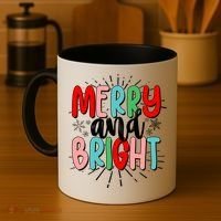 Cute Christmas Merry And Bright Coffee Mug thumb 4