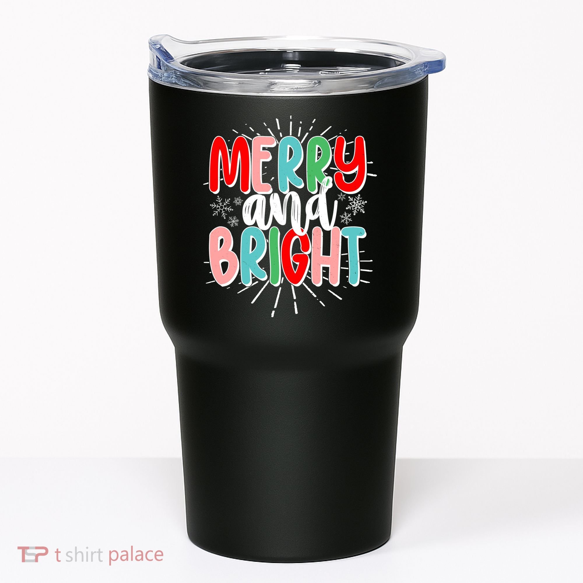 Cute Christmas Merry And Bright Tumbler