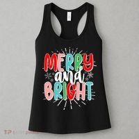 Cute Christmas Merry And Bright Women's Tank Top thumb 3