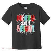 Cute Christmas Merry And Bright Toddler T-Shirt thumb 0