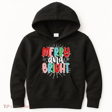Cute Christmas Merry And Bright Kids Hoodie