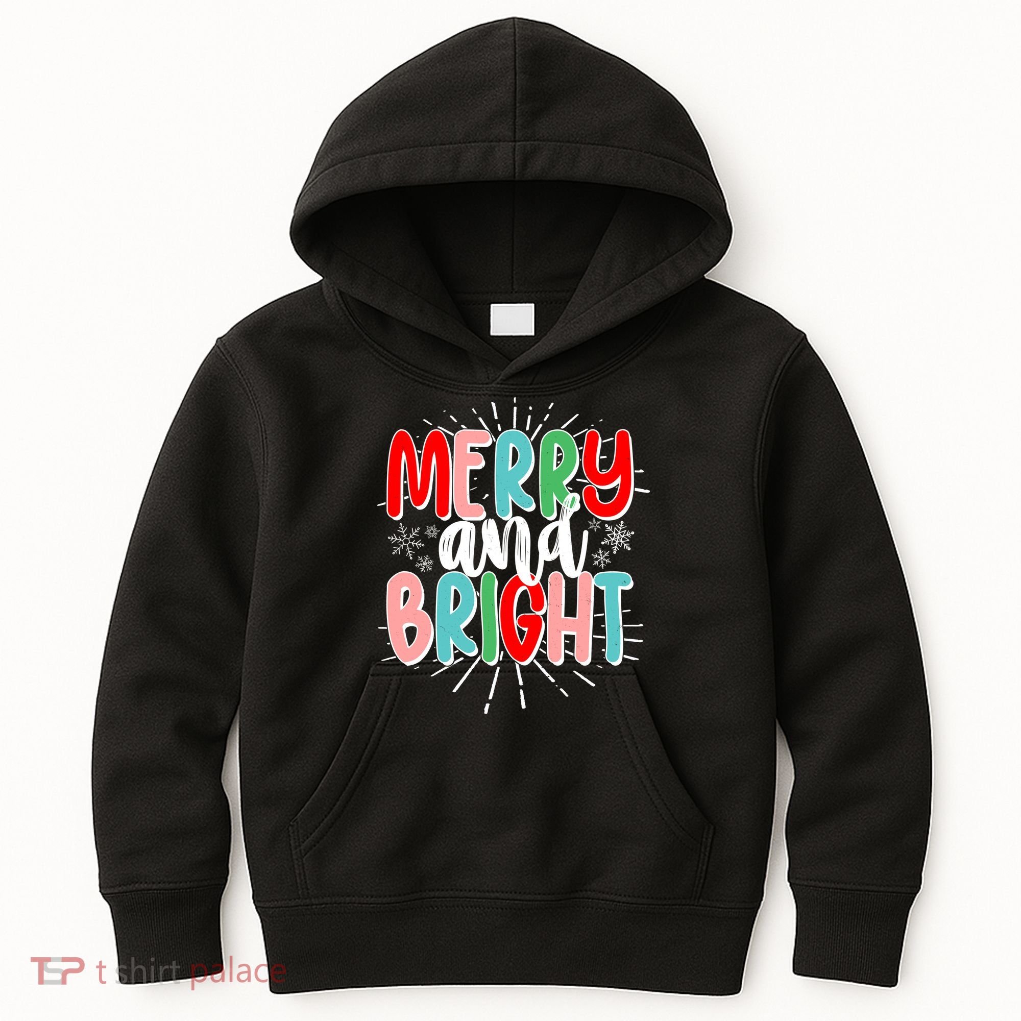 Cute Christmas Merry And Bright Kids Hoodie