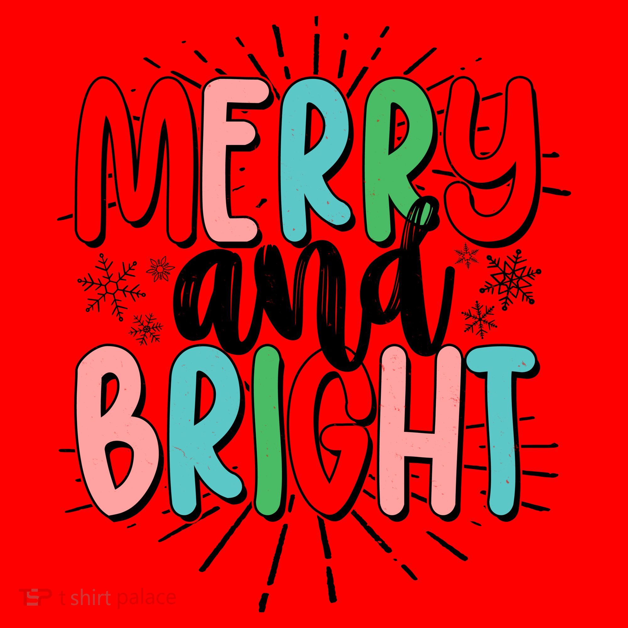 Cute Christmas Merry And Bright Santa Hat