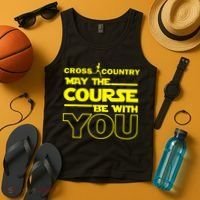 Cross Country May The Course Be With You Tank Top thumb 4