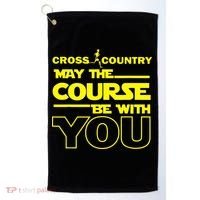 Cross Country May The Course Be With You Golf Towel thumb 0