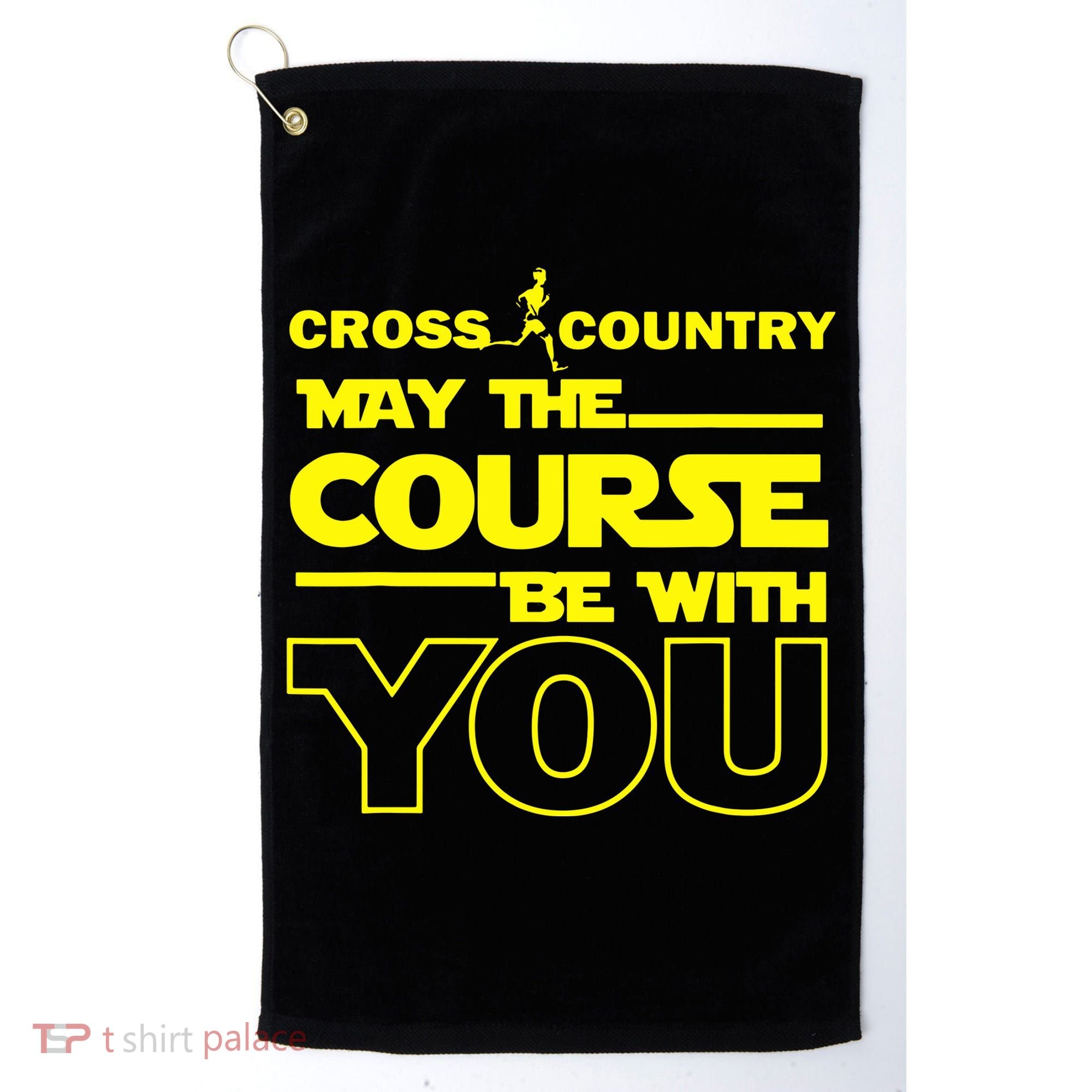 Cross Country May The Course Be With You Golf Towel
