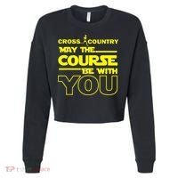 Cross Country May The Course Be With You Cropped Pullover Crew thumb 0