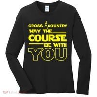 Cross Country May The Course Be With You Women's Long Sleeve Shirt thumb 0