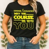 Cross Country May The Course Be With You Women's T-Shirt thumb 2