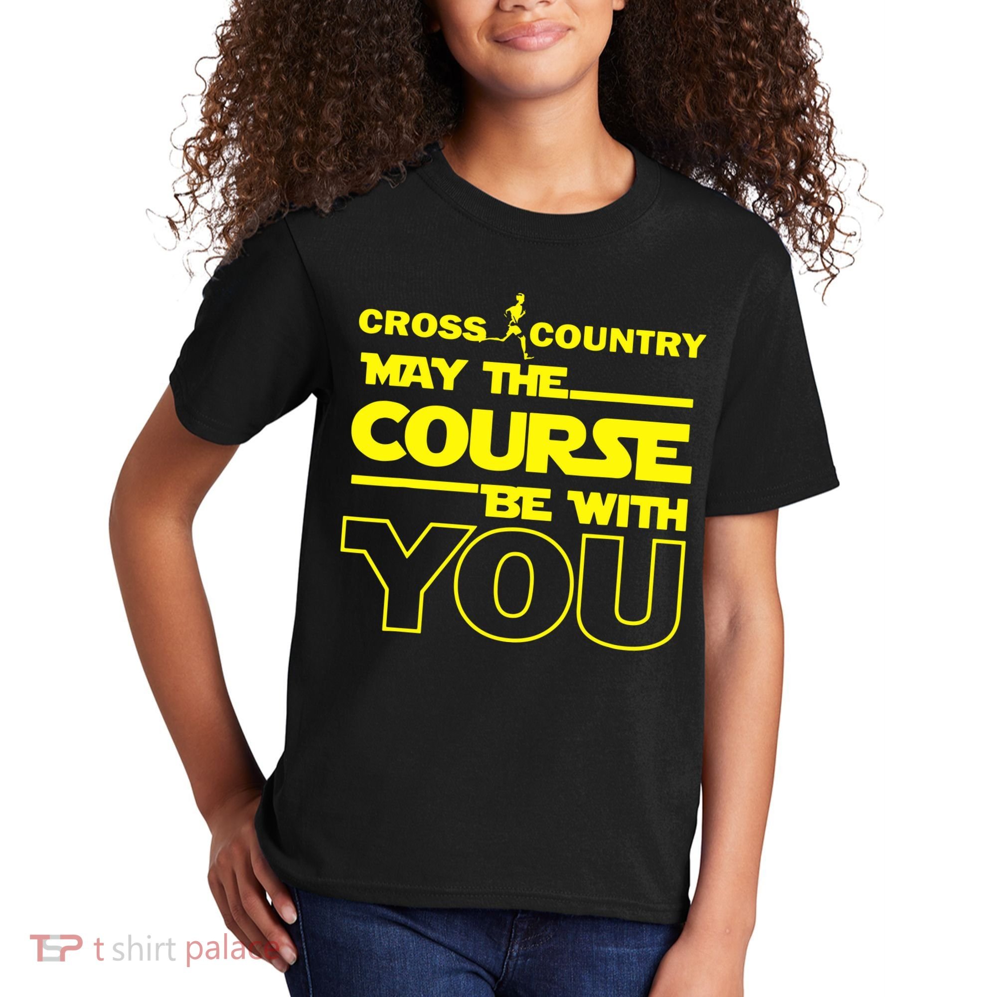 Cross Country May The Course Be With You Kids T-Shirt