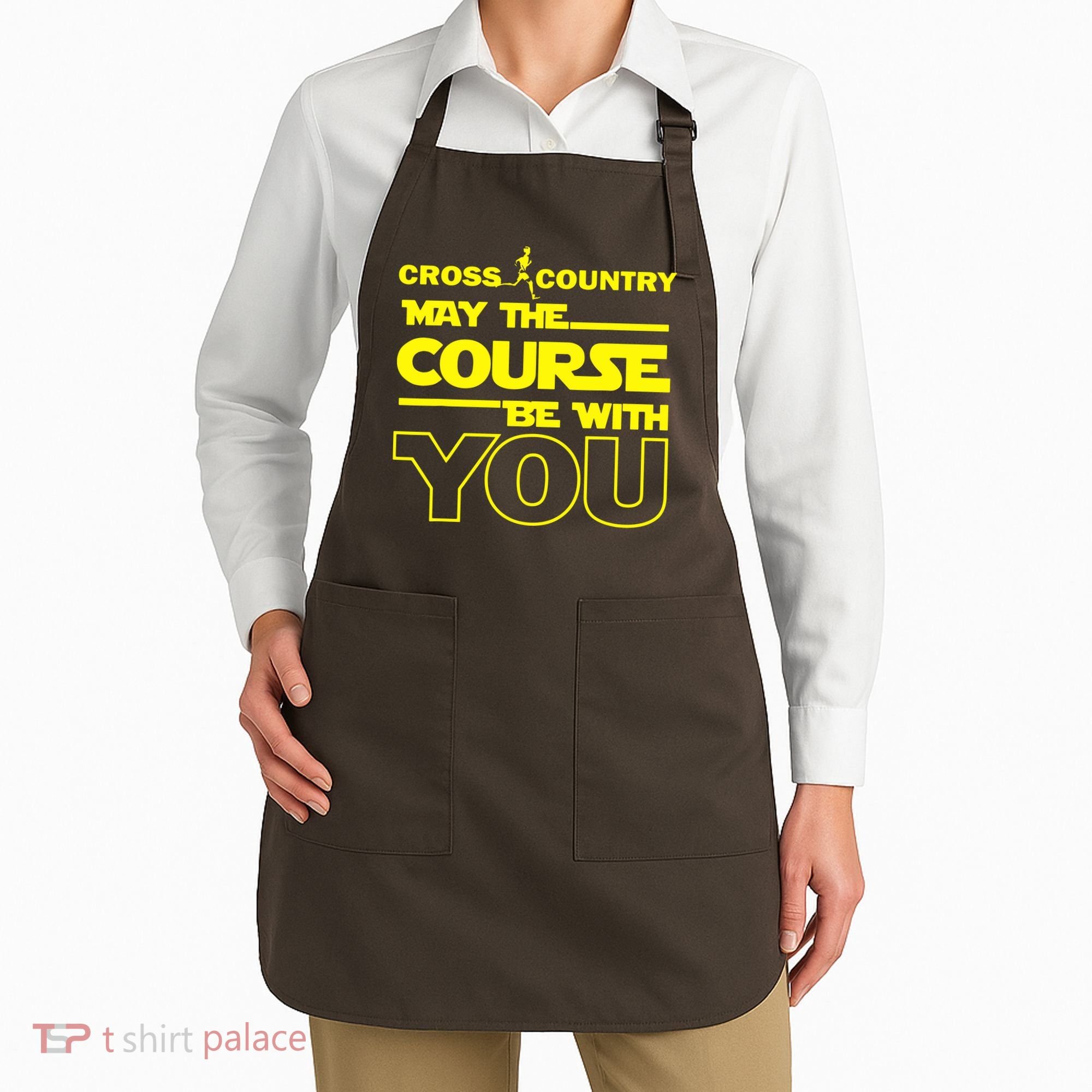 Cross Country May The Course Be With You Apron