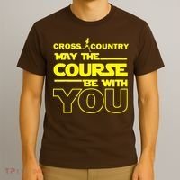 Cross Country May The Course Be With You T-Shirt thumb 3