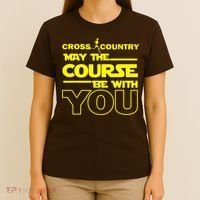 Cross Country May The Course Be With You T-Shirt thumb 4