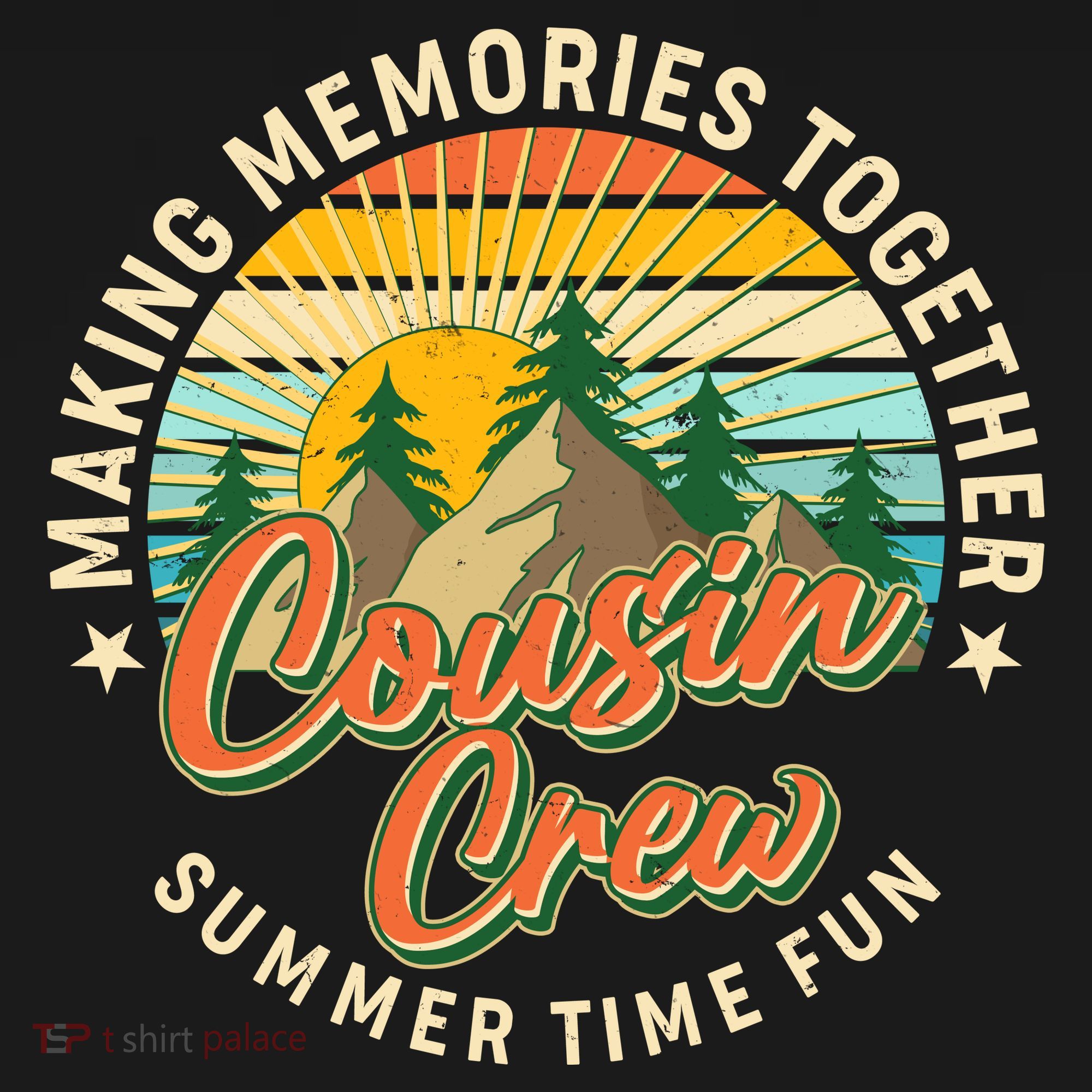 Cousin Crew Making Memories Together Summer Time Fun Ornament