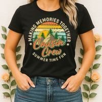 Cousin Crew Making Memories Together Summer Time Fun Women's T-Shirt thumb 2
