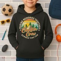 Cousin Crew Making Memories Together Summer Time Fun Kids Hoodie thumb 2