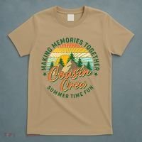 Cousin Crew Making Memories Together Summer Time Fun T-Shirt thumb 5