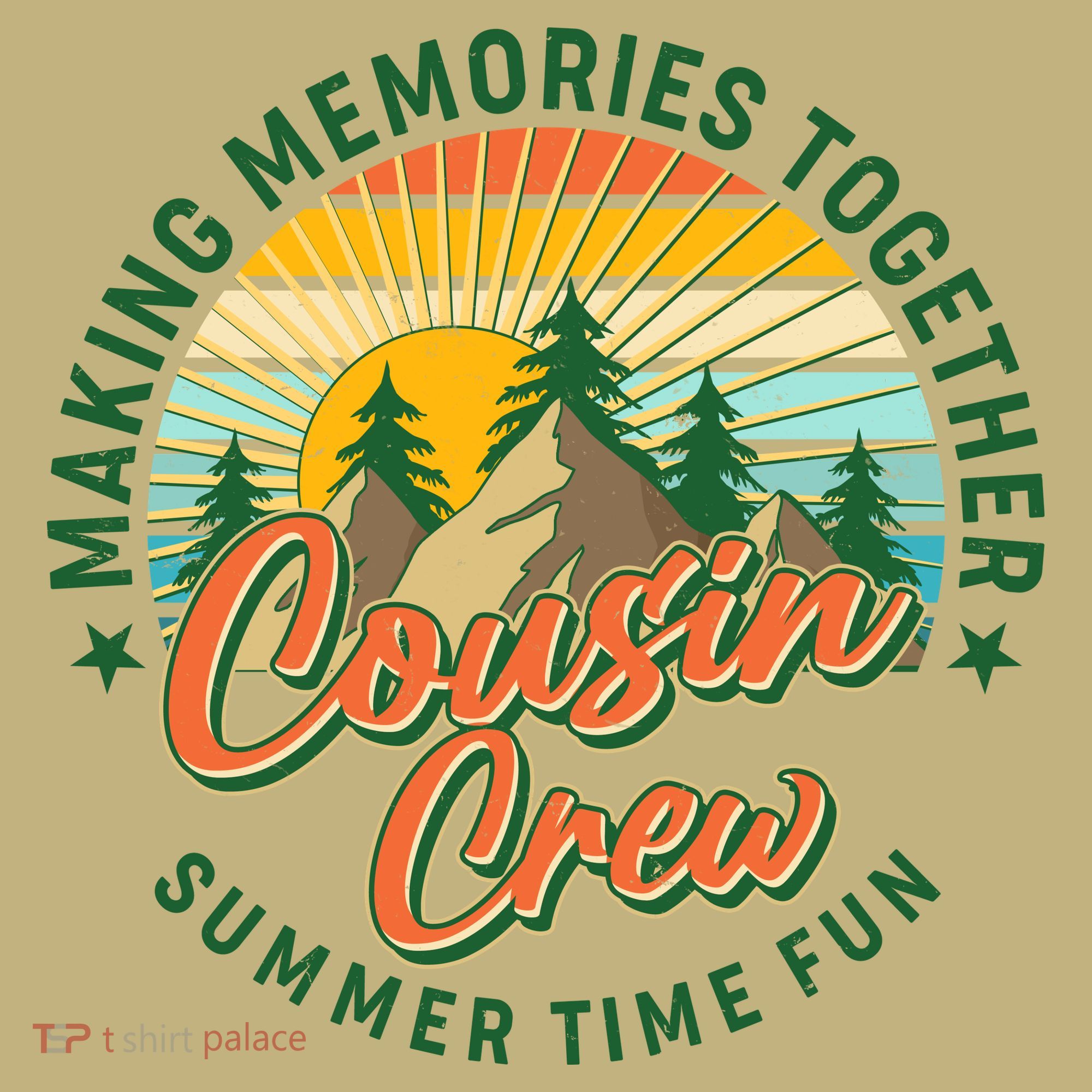 Cousin Crew Making Memories Together Summer Time Fun Mousepad