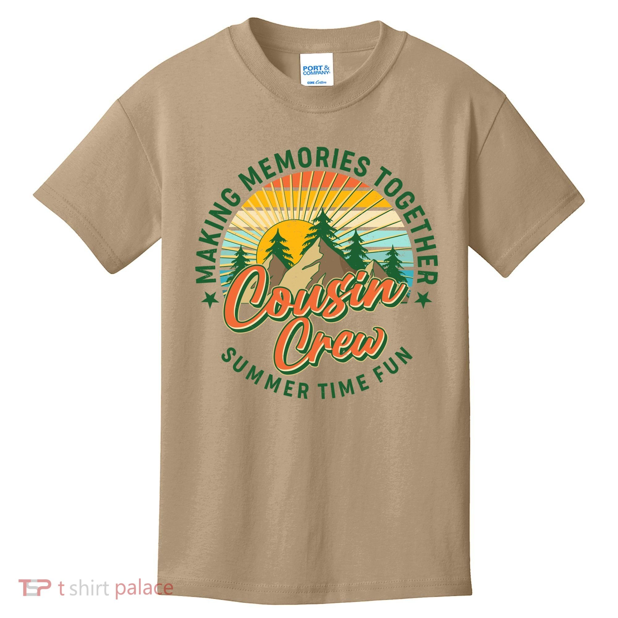Cousin Crew Making Memories Together Summer Time Fun Kids T-Shirt