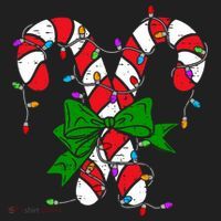 Candy Cane Merry And Bright Christmas Lights Women's Sweatshirt thumb 2