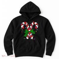 Candy Cane Merry And Bright Christmas Lights Hoodie thumb 0
