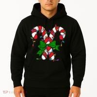 Candy Cane Merry And Bright Christmas Lights Hoodie thumb 2