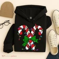 Candy Cane Merry And Bright Christmas Lights Hoodie thumb 4