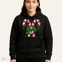 Candy Cane Merry And Bright Christmas Lights Hoodie thumb 5