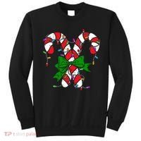 Candy Cane Merry And Bright Christmas Lights Sweatshirt thumb 0