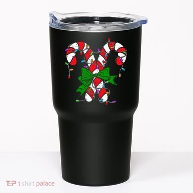 Candy Cane Merry And Bright Christmas Lights Tumbler