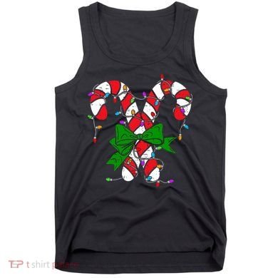 Candy Cane Merry And Bright Christmas Lights Tank Top