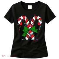 Candy Cane Merry And Bright Christmas Lights Women's T-Shirt thumb 0