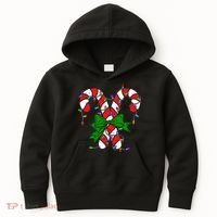 Candy Cane Merry And Bright Christmas Lights Kids Hoodie thumb 0