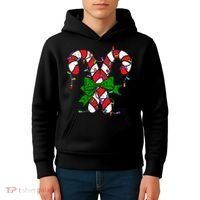 Candy Cane Merry And Bright Christmas Lights Kids Hoodie thumb 4