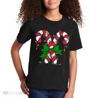 Candy Cane Merry And Bright Christmas Lights Kids T-Shirt thumb 2