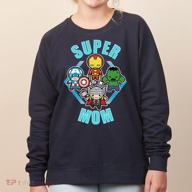 Comics Classic Mothers Day Kawaii Super Mom Women's Sweatshirt