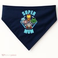 Comics Classic Mothers Day Kawaii Super Mom USA-Made Doggie Bandana thumb 0