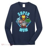 Comics Classic Mothers Day Kawaii Super Mom Long Sleeve Shirt thumb 0