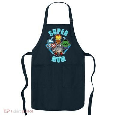 Comics Classic Mothers Day Kawaii Super Mom Apron