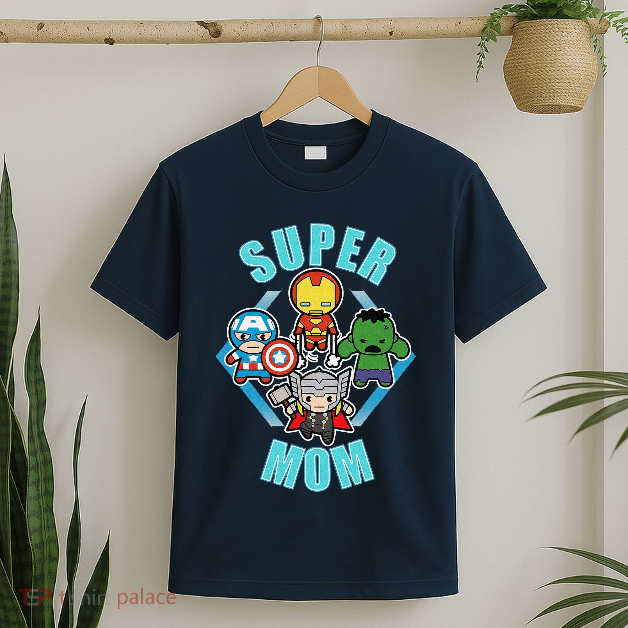 Comics Classic Mothers Day Kawaii Super Mom T-Shirt