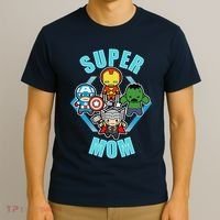 Comics Classic Mothers Day Kawaii Super Mom T-Shirt thumb 3