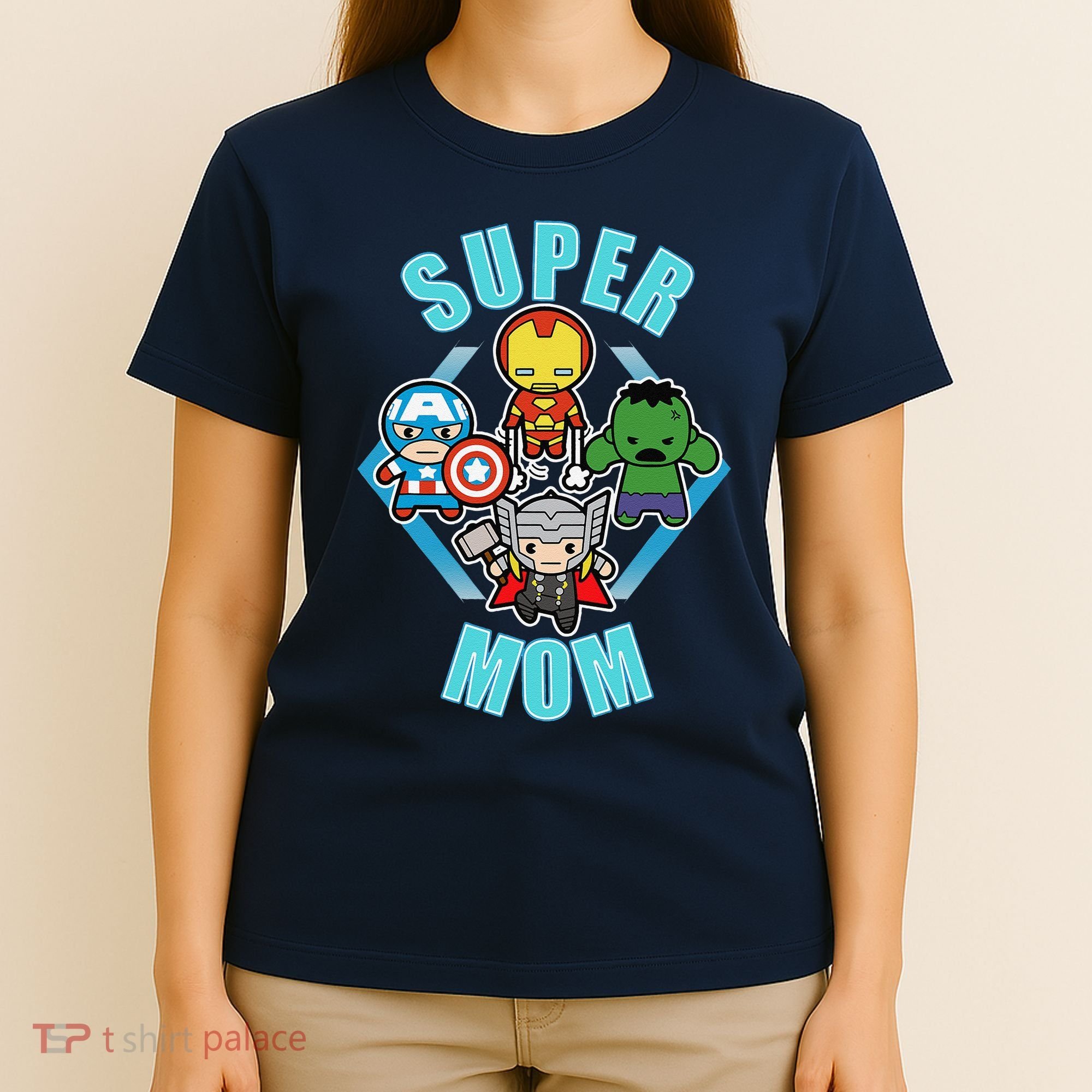 Comics Classic Mothers Day Kawaii Super Mom T-Shirt