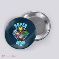 Comics Classic Mothers Day Kawaii Super Mom Button thumb 0