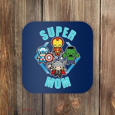 Comics Classic Mothers Day Kawaii Super Mom Coaster