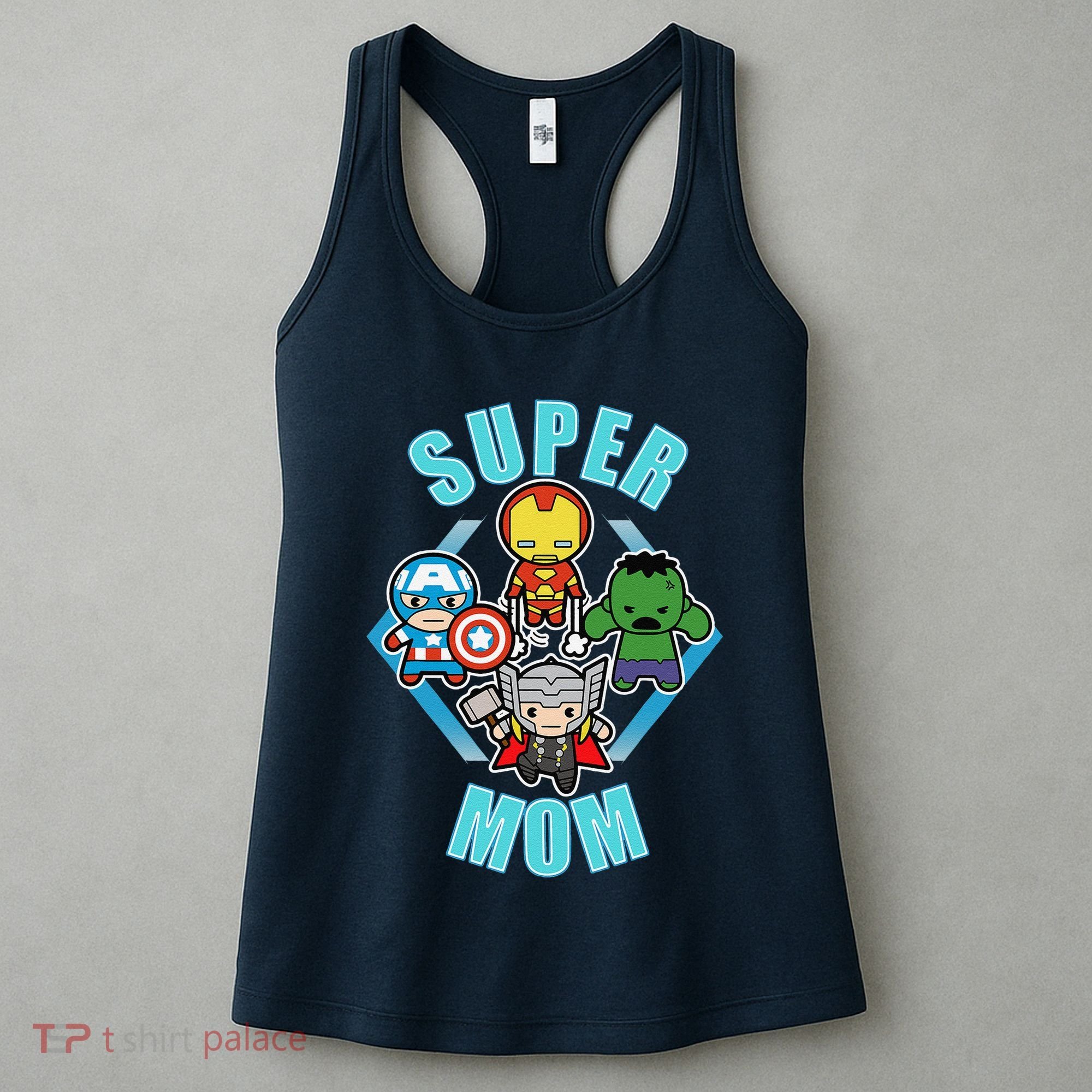 Comics Classic Mothers Day Kawaii Super Mom Women's Tank Top