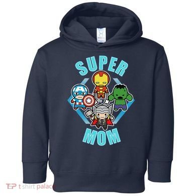 Comics Classic Mothers Day Kawaii Super Mom Toddler Hoodie