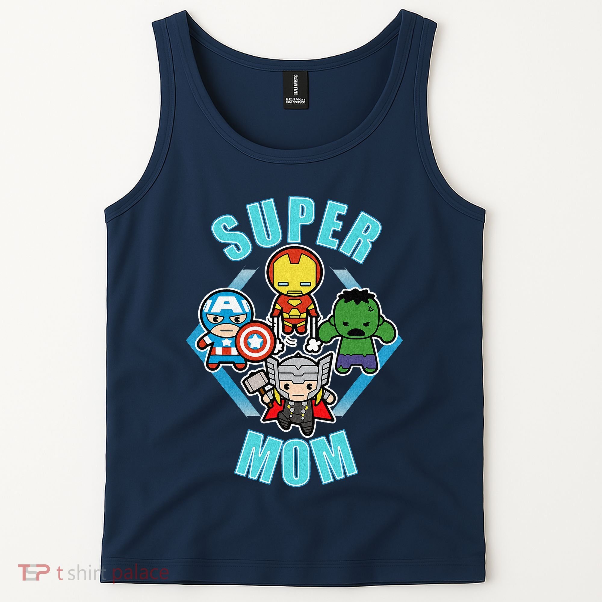 Comics Classic Mothers Day Kawaii Super Mom Tank Top